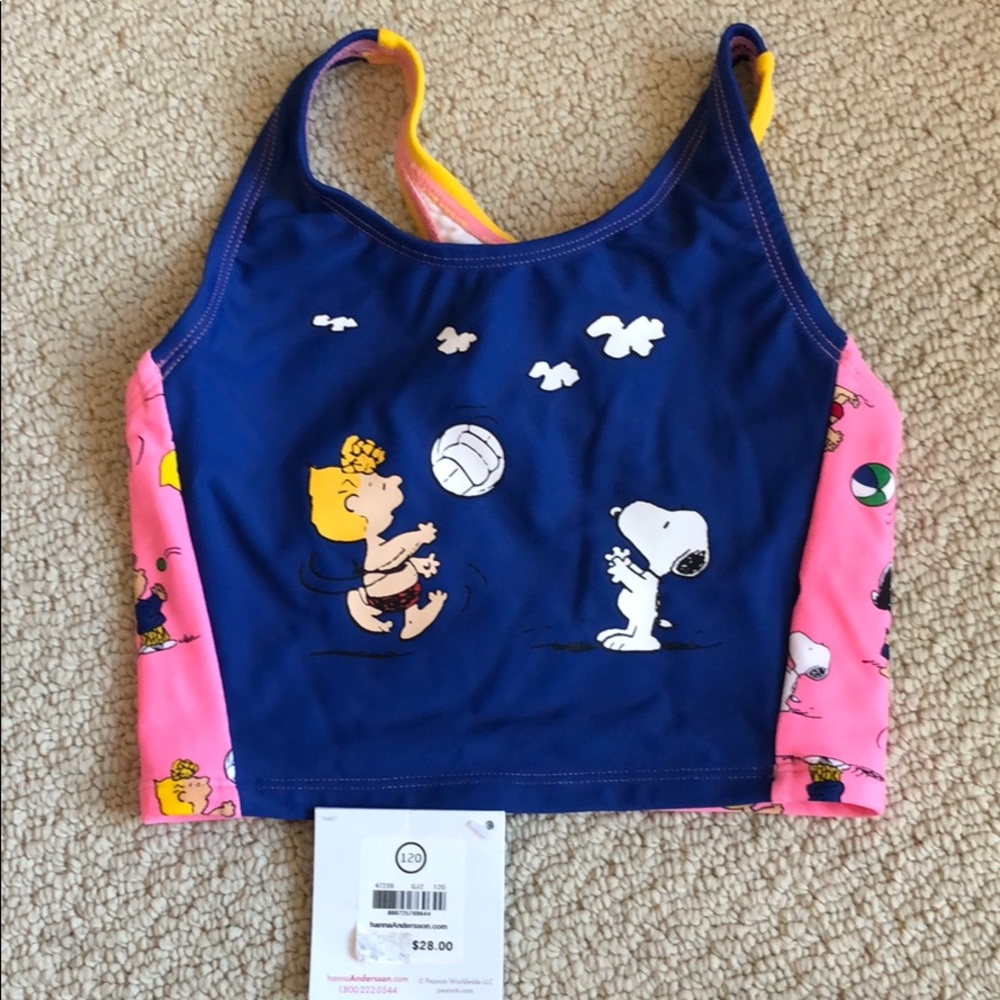 NWT Hanna Andersson Swim top snoopy / peanuts